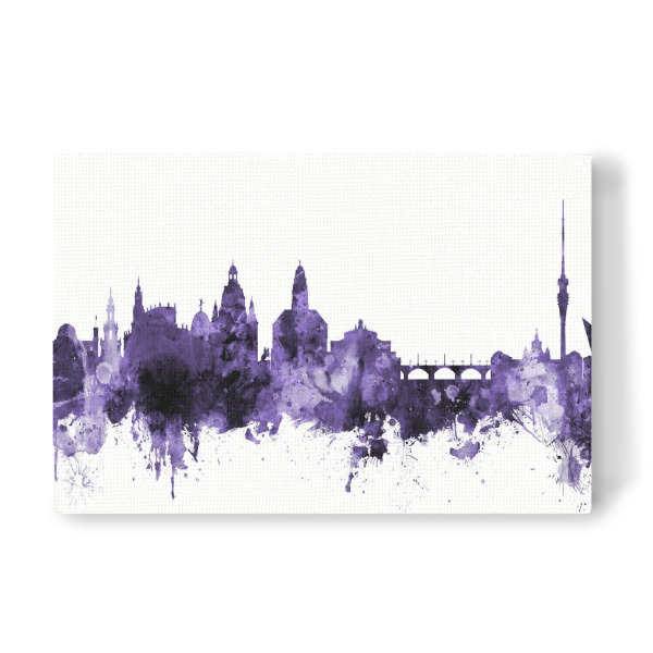 Leinwandbild "Dresden Germany Skyline 3" artboxONE - Städte,Reise,Ultraviolet,Städte / Weitere