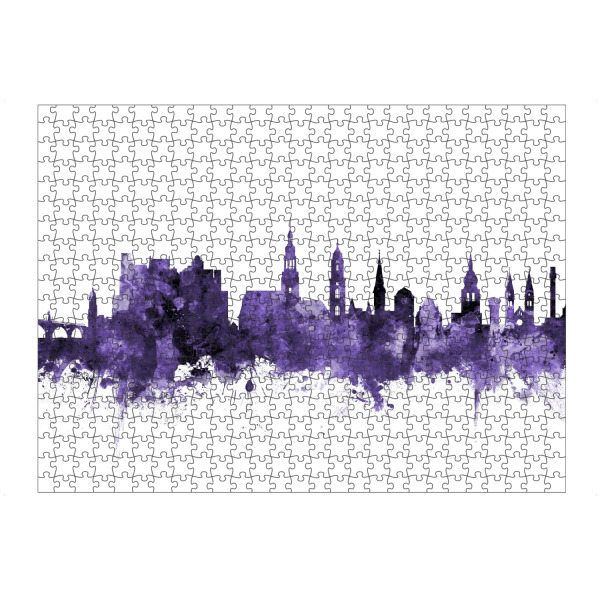 Puzzle Ravensburger "Heidelberg Germany Skyline 3" artboxONE - Städte,Reise,Ultraviolet,Städte / Weitere