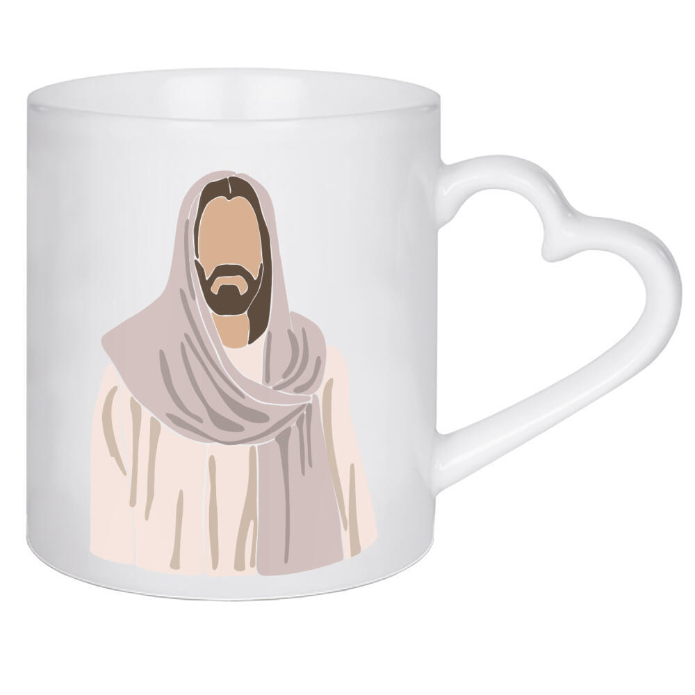 Herztasse "Jesus im Umhang - Malerei" artboxONE - Menschen