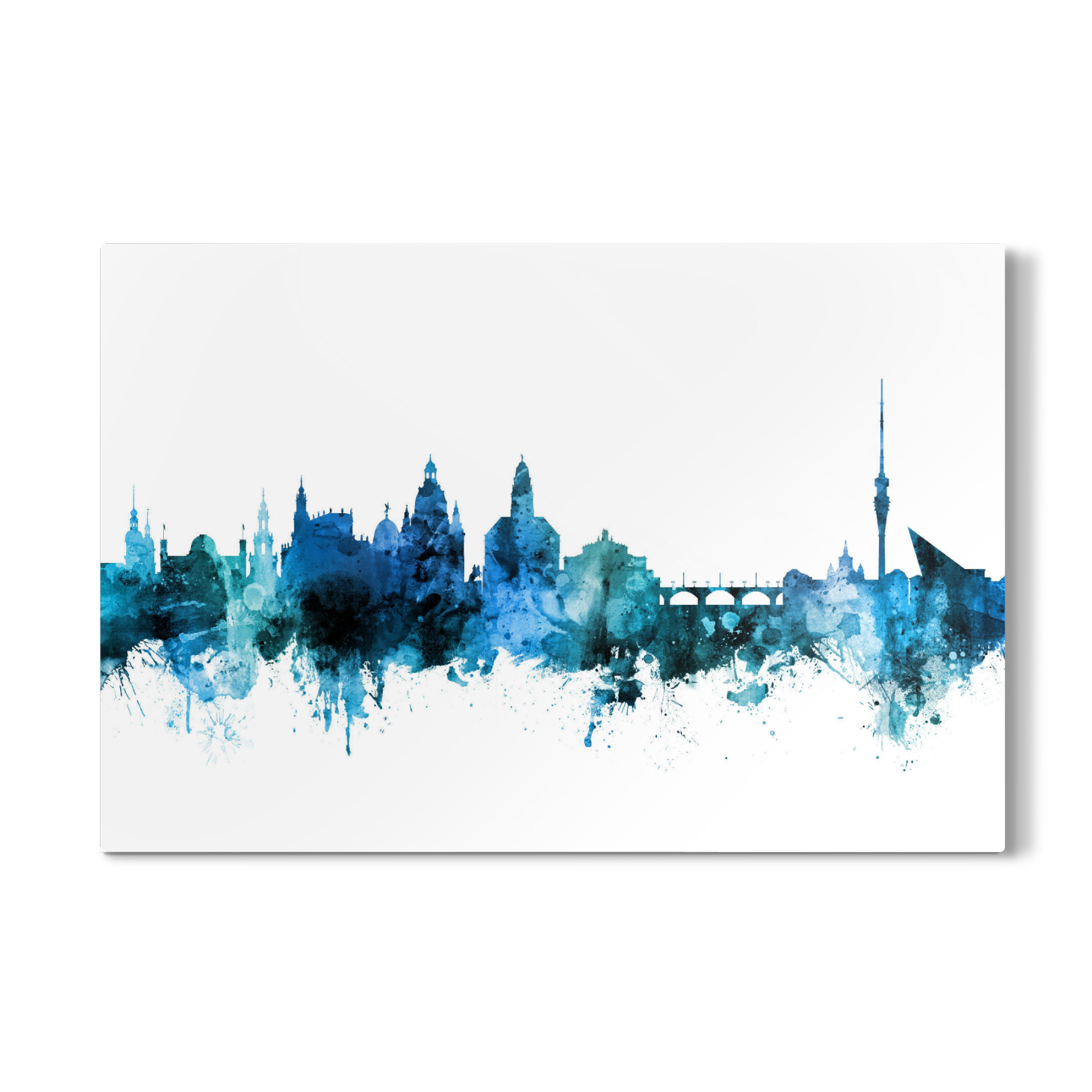 Galerie-Print "Dresden Germany Skyline Blue" 75x50 cm artboxONE