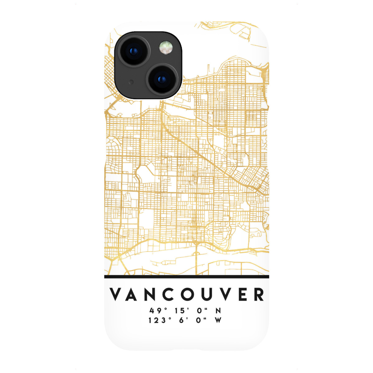 "VANCOUVER CANADA STREET MAP ART"für iPhone - Premium-Case Handyhülle artboxONE