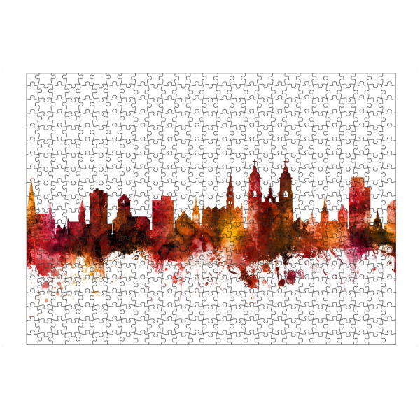 artboxONE Puzzle "St Gallen Skyline Red" artboxONE - Städte,Reise