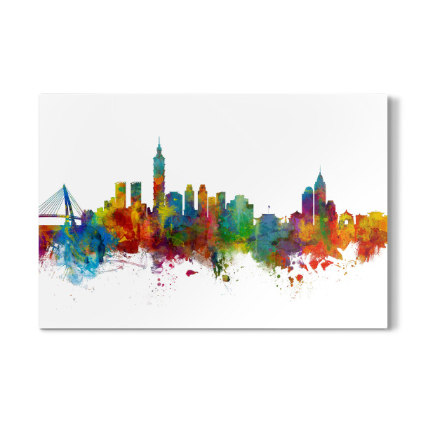 Galerie-Print "Taipei Taiwan Skyline colour" 30x20 cm artboxONE