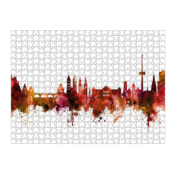 Puzzle Ravensburger "Koblenz Germany Skyline Red" artboxONE - Städte,Reise,Städte / Weitere