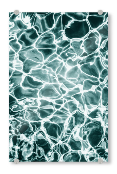 Acrylglasbild "Lattice" artboxONE - Natur,Abstrakt,Arcadia - Blau,Arcadia,Wasser,Zusammenfassung,Fotografie,Ozean,Meer,Minimalistisch