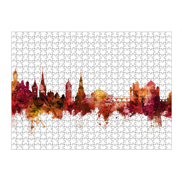 artboxONE Puzzle "Schaffhausen Skyline red" artboxONE - Städte,Reise