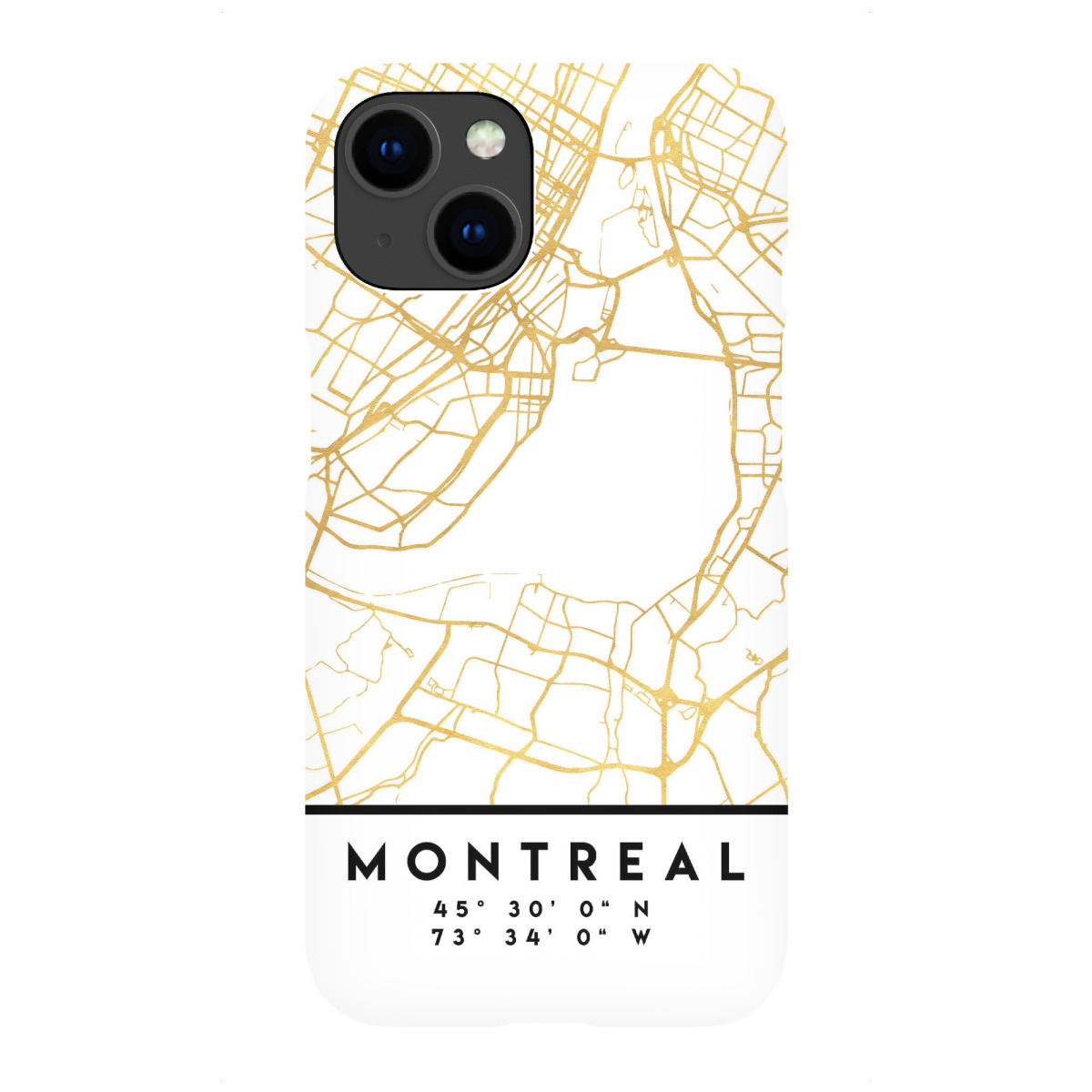 iPhone "MONTREAL CANADA STREET MAP ART" Premium-Case Handyhülle artboxONE