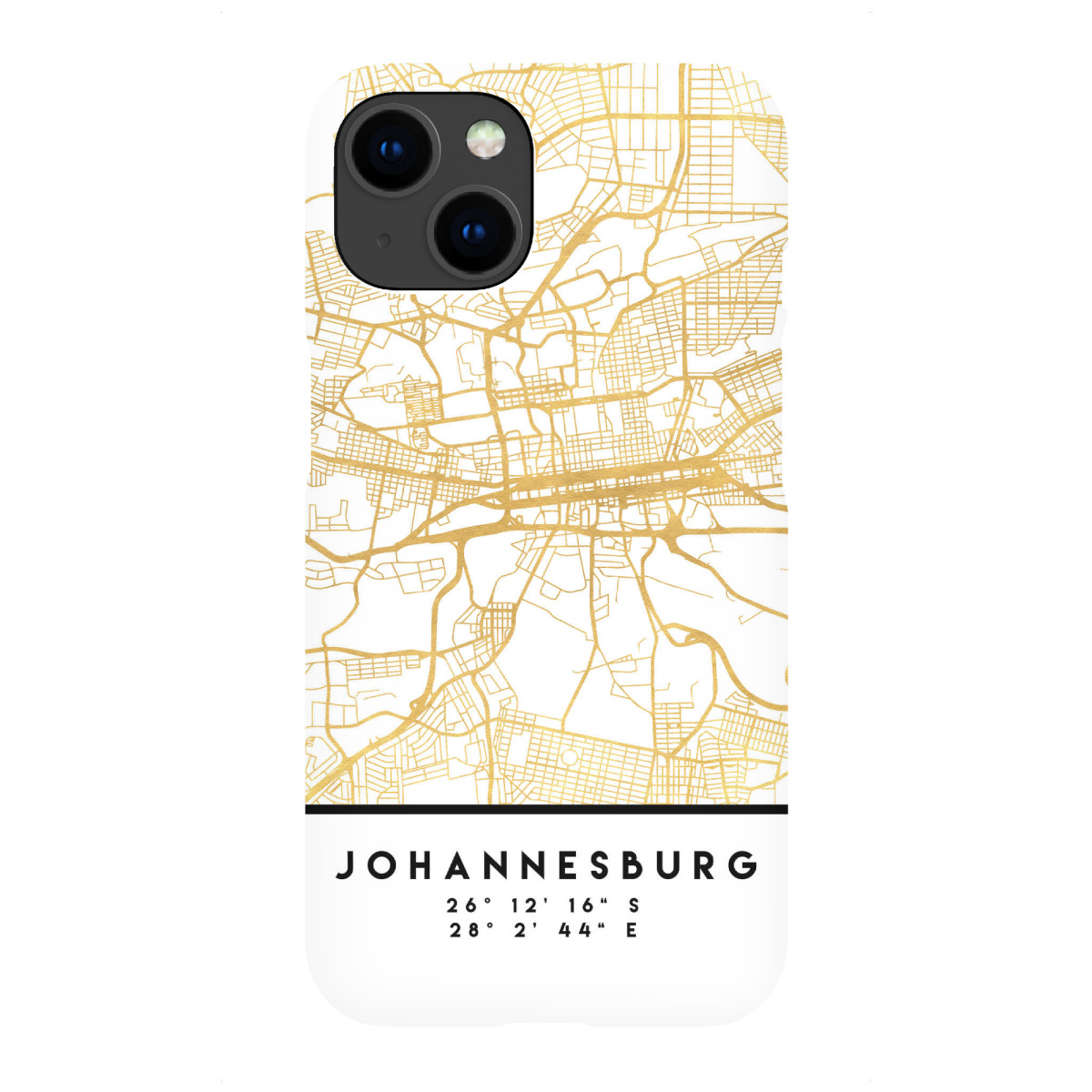 iPhone "JOHANNESBURG SOUTH AFRICA MAP ART" Premium-Case Handyhülle artboxONE