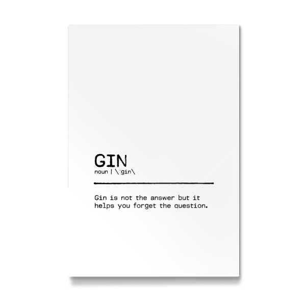 Galerie-Print "Gin Quote Answer" 30x20 cm artboxONE