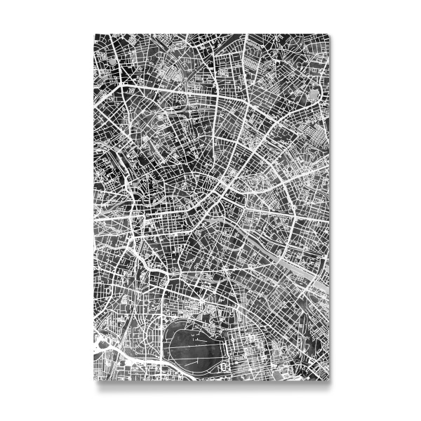 Galerie-Print "Berlin Germany City Map bw" 30x20 cm artboxONE