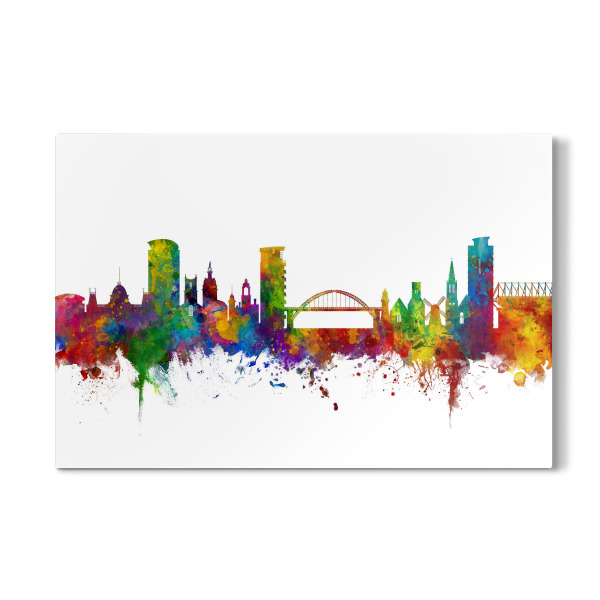 Galerie-Print "Sunderland England Skyline colour" 30x20 cm artboxONE