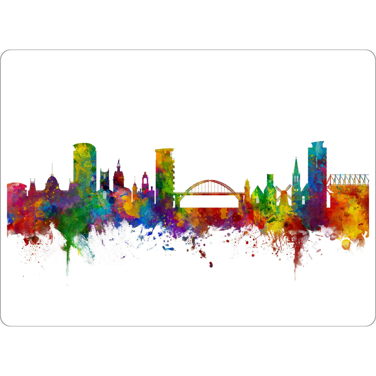 Tischset "Sunderland England Skyline colour" artboxONE - Städte,Reise