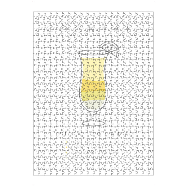 artboxONE Puzzle "Pina Colada cocktail flat" artboxONE - Essen & Trinken,Essen & Trinken / Alkohol