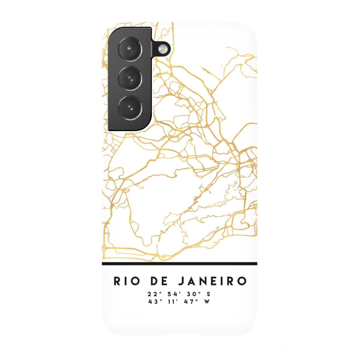 "RIO DE JANEIRO BRAZIL STREET MAP"für Samsung Galaxy - Premium-Case Handyhülle artboxONE