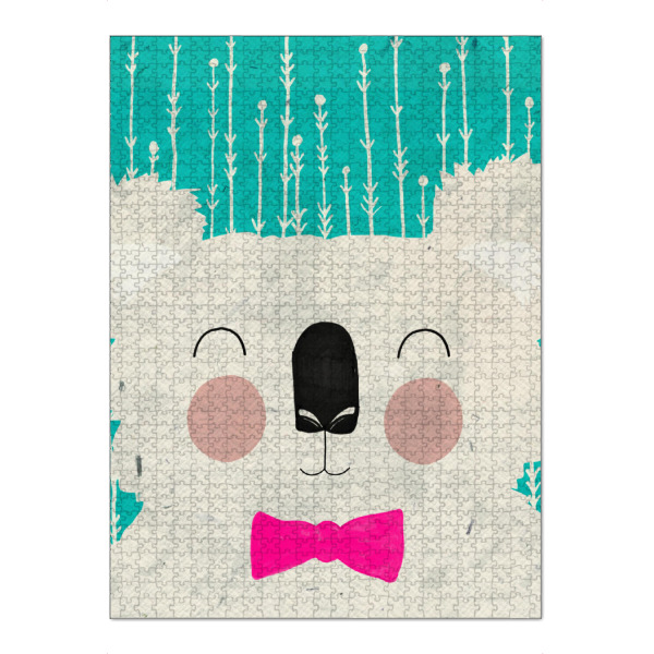 Puzzle Ravensburger "Koala mit Fliege" artboxONE - Für Kinder,Tiere - Koala,Tier,Tiere,Süß,Kinderzimmer,Illustration,Happy,Babyzimmer - Bild koala