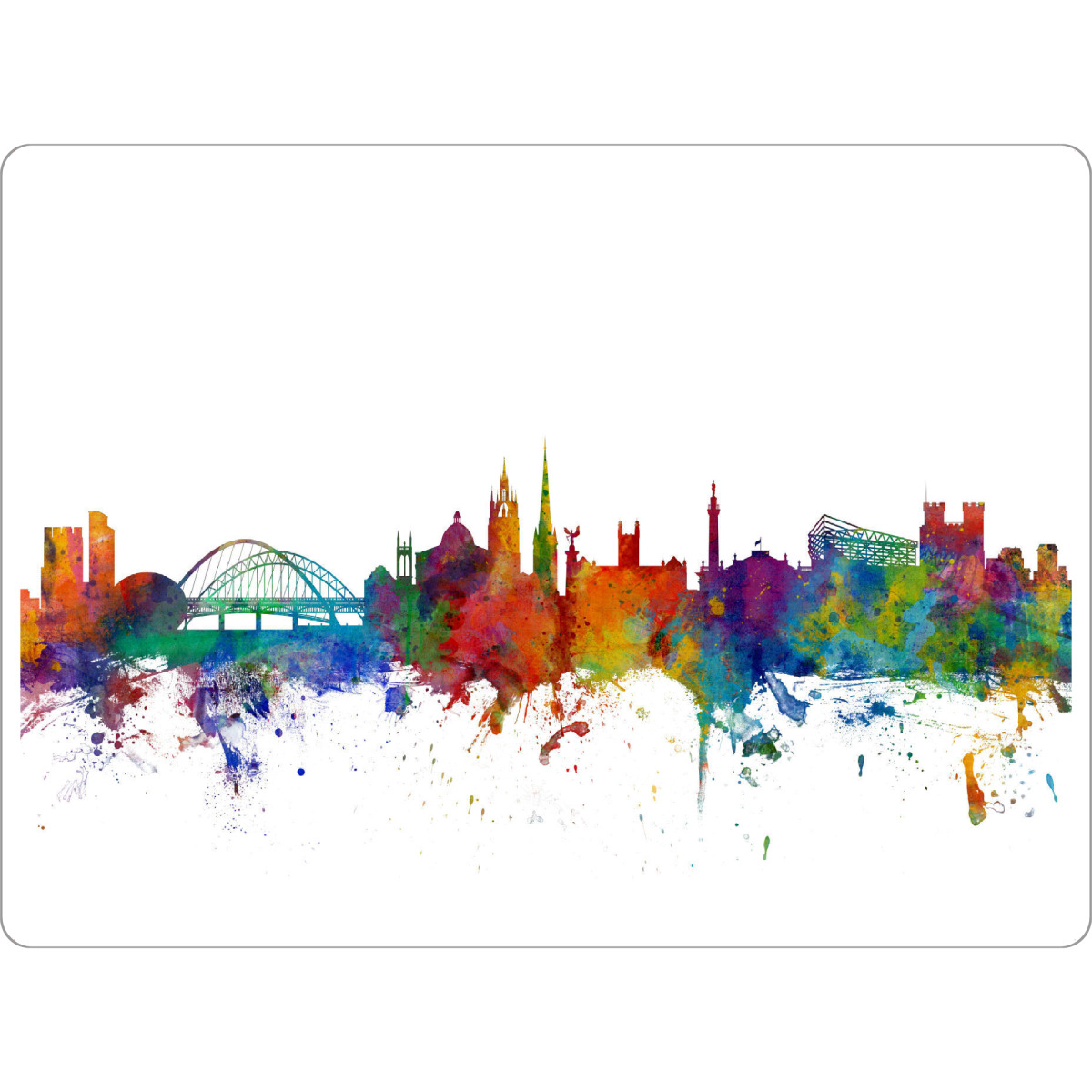 Tischset "Newcastle Skyline Cityscape colour" artboxONE - Reise,Städte / Weitere