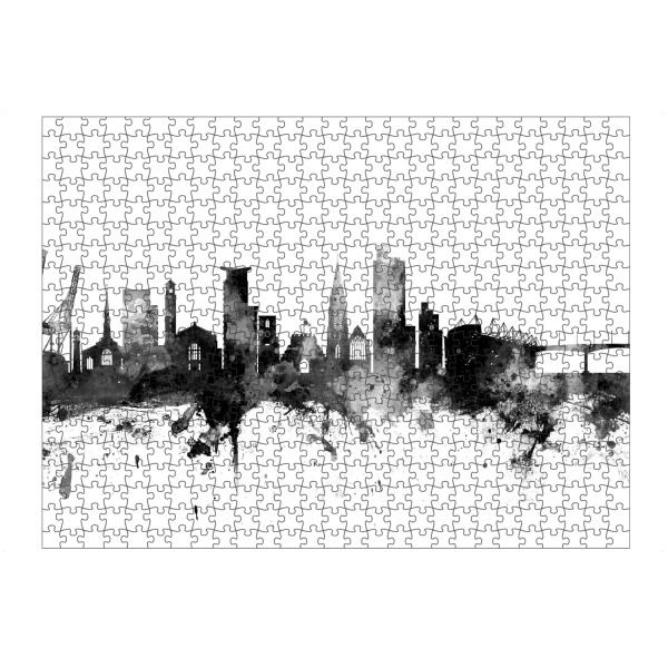 artboxONE Puzzle "Southampton England Skyline bw" artboxONE - Städte,Reise,Schwarzweiß