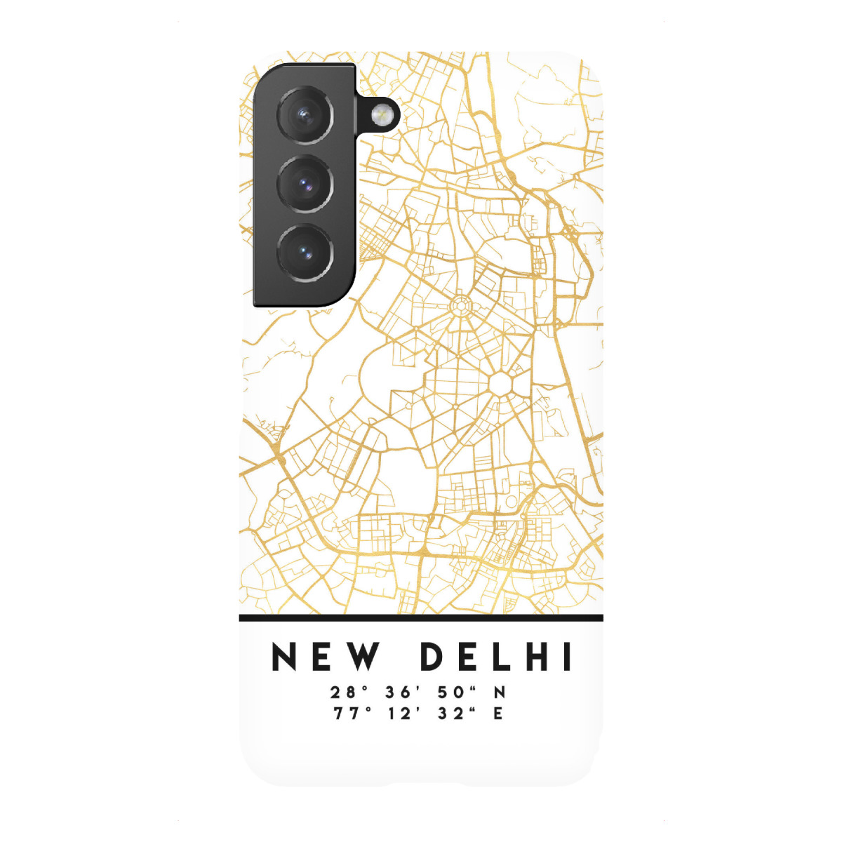 Samsung Galaxy "NEW DELHI INDIA STREET MAP ART" Premium-Case Handyhülle artboxONE