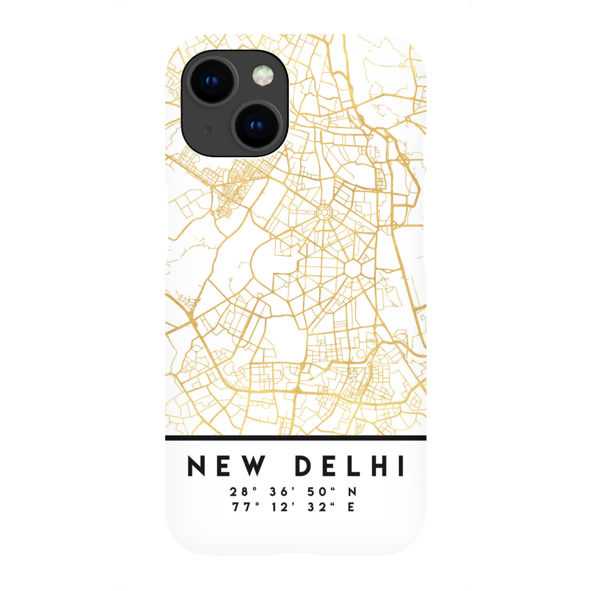 iPhone "NEW DELHI INDIA STREET MAP ART" Premium-Case Handyhülle artboxONE