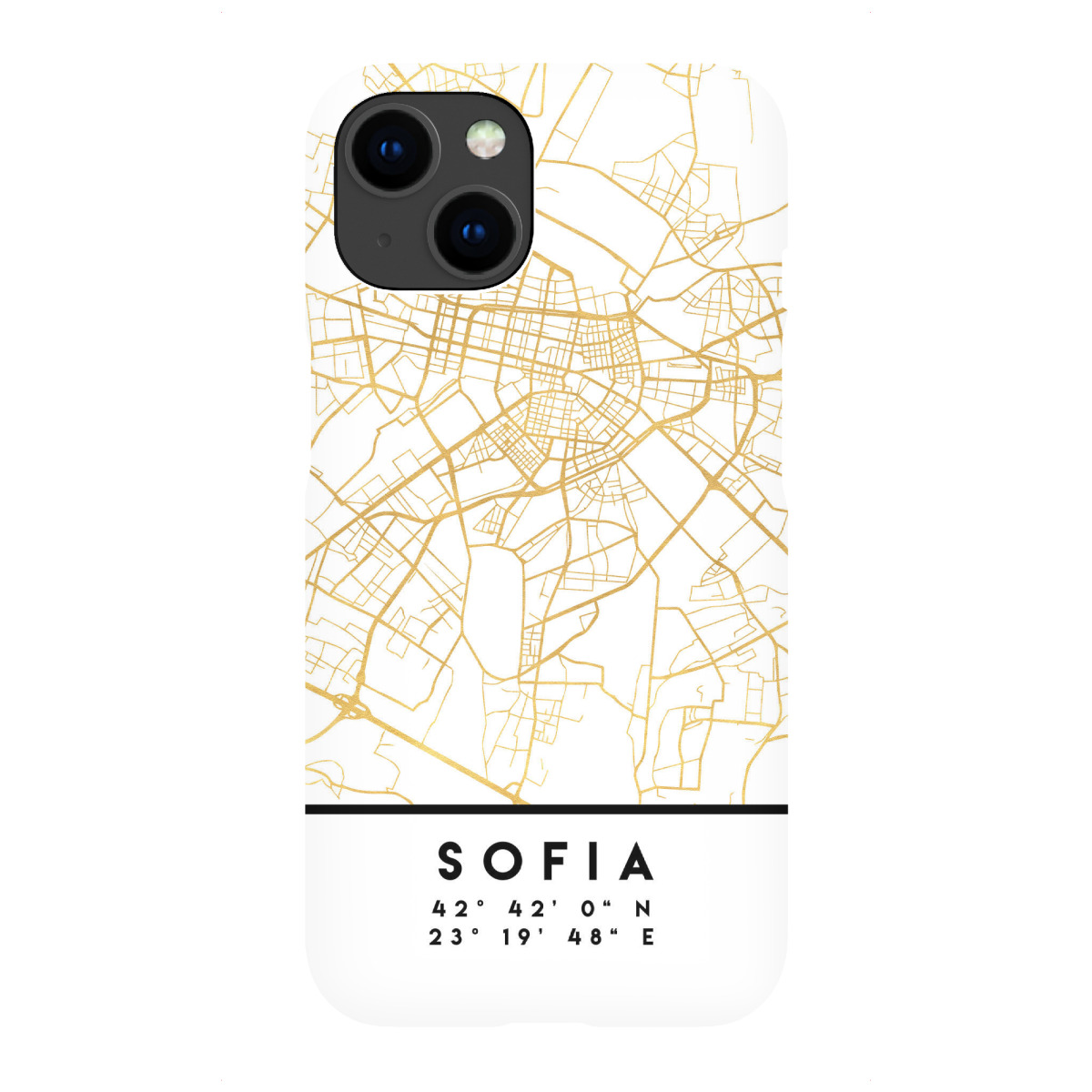 iPhone "SOFIA BULGARIA STREET MAP ART" Premium-Case Handyhülle artboxONE