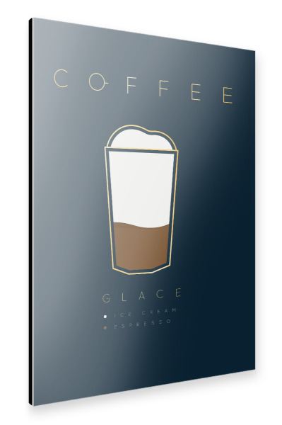 Alu-Dibond "Coffee glace" 30x20 cm artboxONE