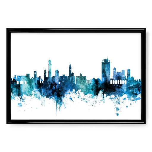 Lugano Switzerland Skyline Blue