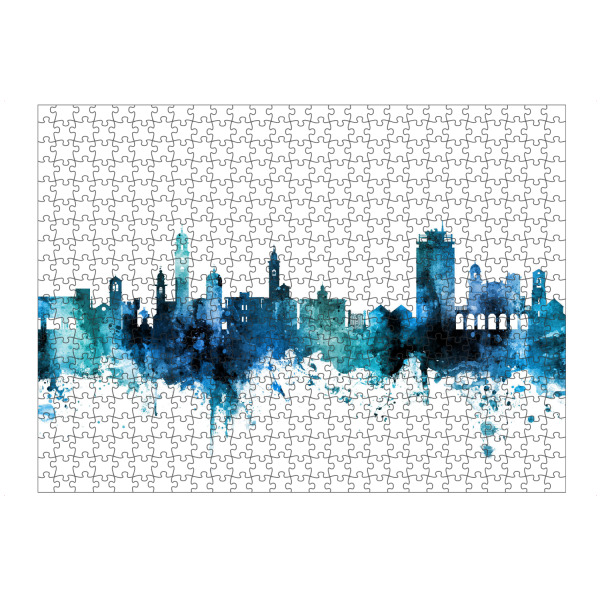 artboxONE Puzzle "Lugano Switzerland Skyline Blue" artboxONE - Städte,Reise,Städte / Weitere