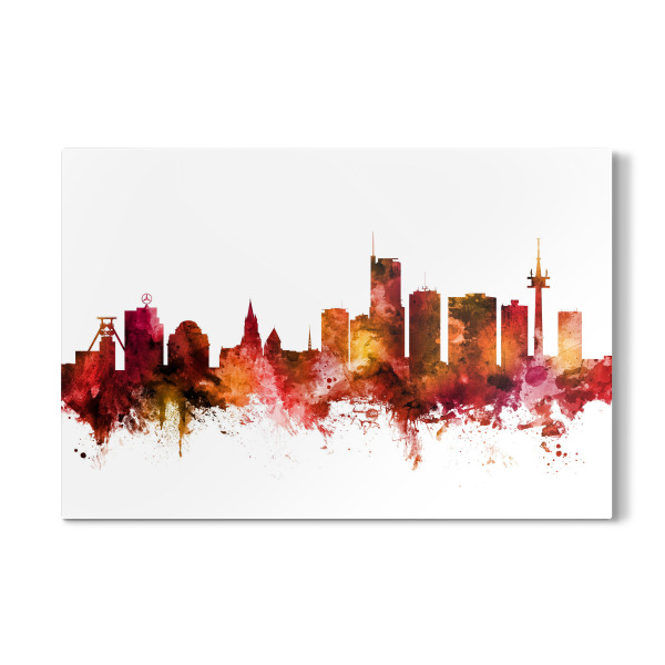 Galerie-Print "Essen Germany Skyline Red" 30x20 cm artboxONE