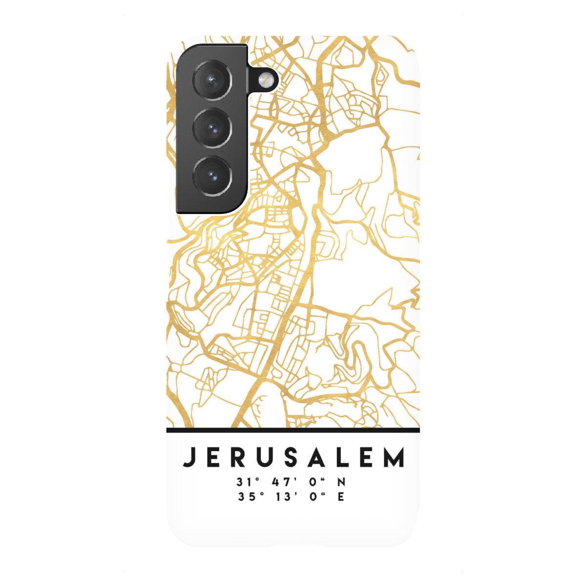 "JERUSALEM ISRAEL/PALESTINE MAP ART"für Samsung Galaxy - Premium-Case Handyhülle artboxONE