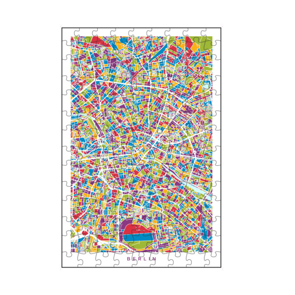 artboxONE Puzzle "Berlin Germany City Map rgb" artboxONE - Städte / Berlin,Reise,Kartografie