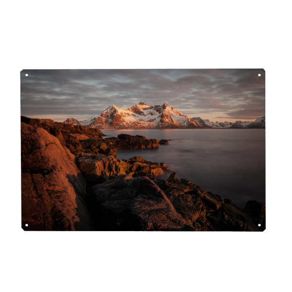 Holzbild "Mitternachtssonne" artboxONE - Natur,Reise