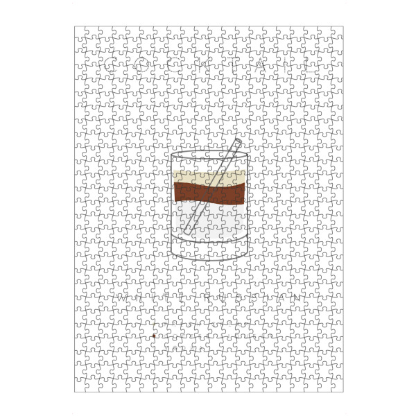 Puzzle Ravensburger "White Russian cocktail flat" artboxONE - Essen & Trinken,Essen & Trinken / Alkohol