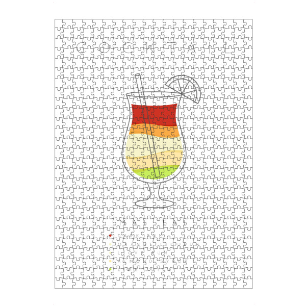 Puzzle Ravensburger "Mai Tai cocktail flat" artboxONE - Essen & Trinken,Essen & Trinken / Alkohol