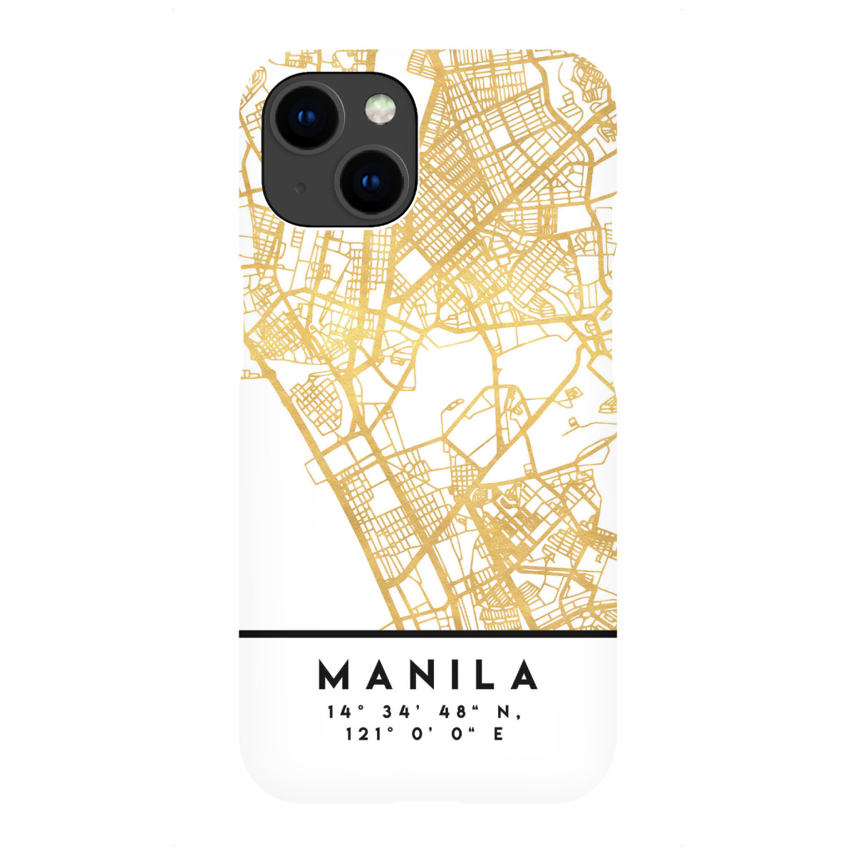 "MANILA PHILIPPINES STREET MAP ART"für iPhone - Premium-Case Handyhülle artboxONE