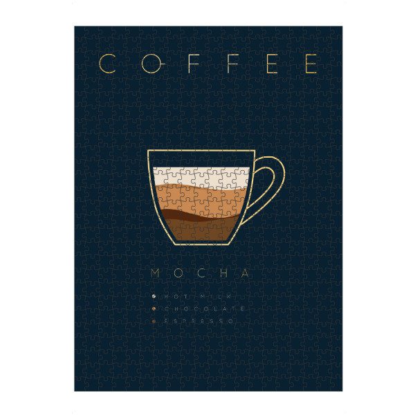 Puzzle Ravensburger "Coffee mocha" artboxONE - Essen & Trinken