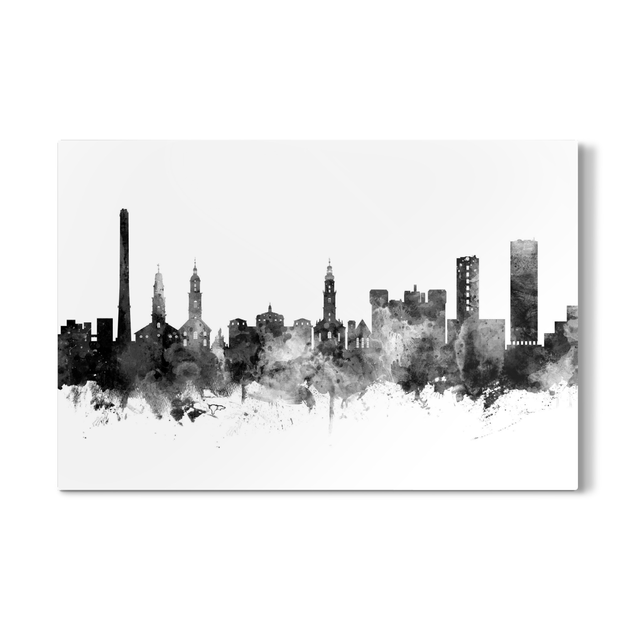 Galerie-Print "Erlangen Germany Skyline bw" 30x20 cm artboxONE