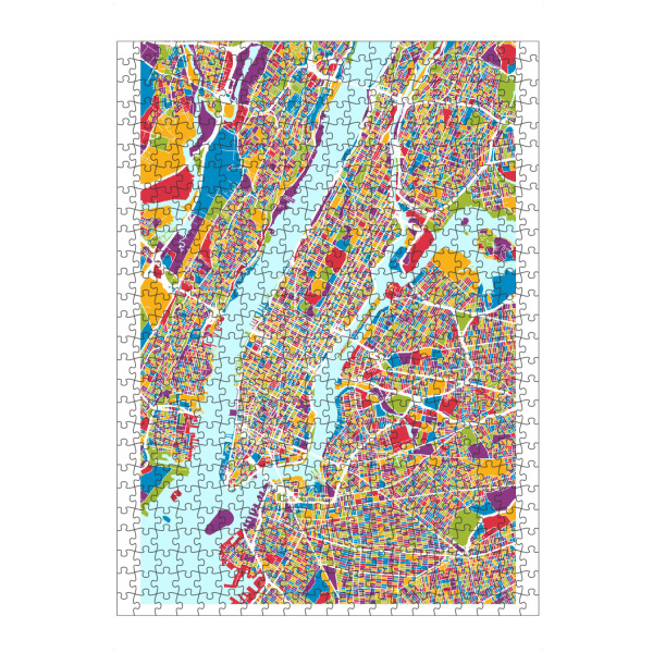 Puzzle Ravensburger "New York City Street Map rgb" artboxONE - Städte / New York,Reise,Kartografie