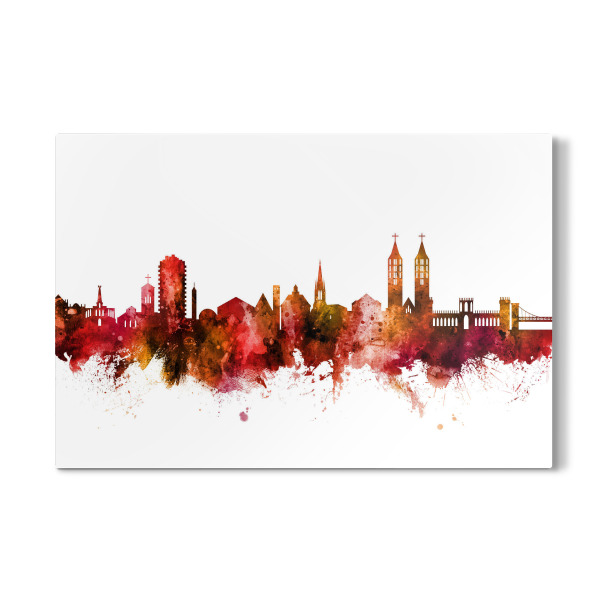 Galerie-Print "Kassel Germany Skyline Red" 30x20 cm artboxONE