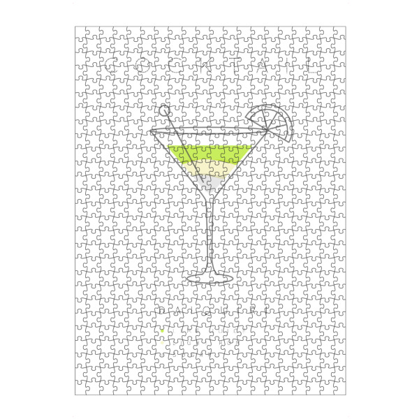 artboxONE Puzzle "Daiquiri cocktail flat" artboxONE - Essen & Trinken,Essen & Trinken / Alkohol