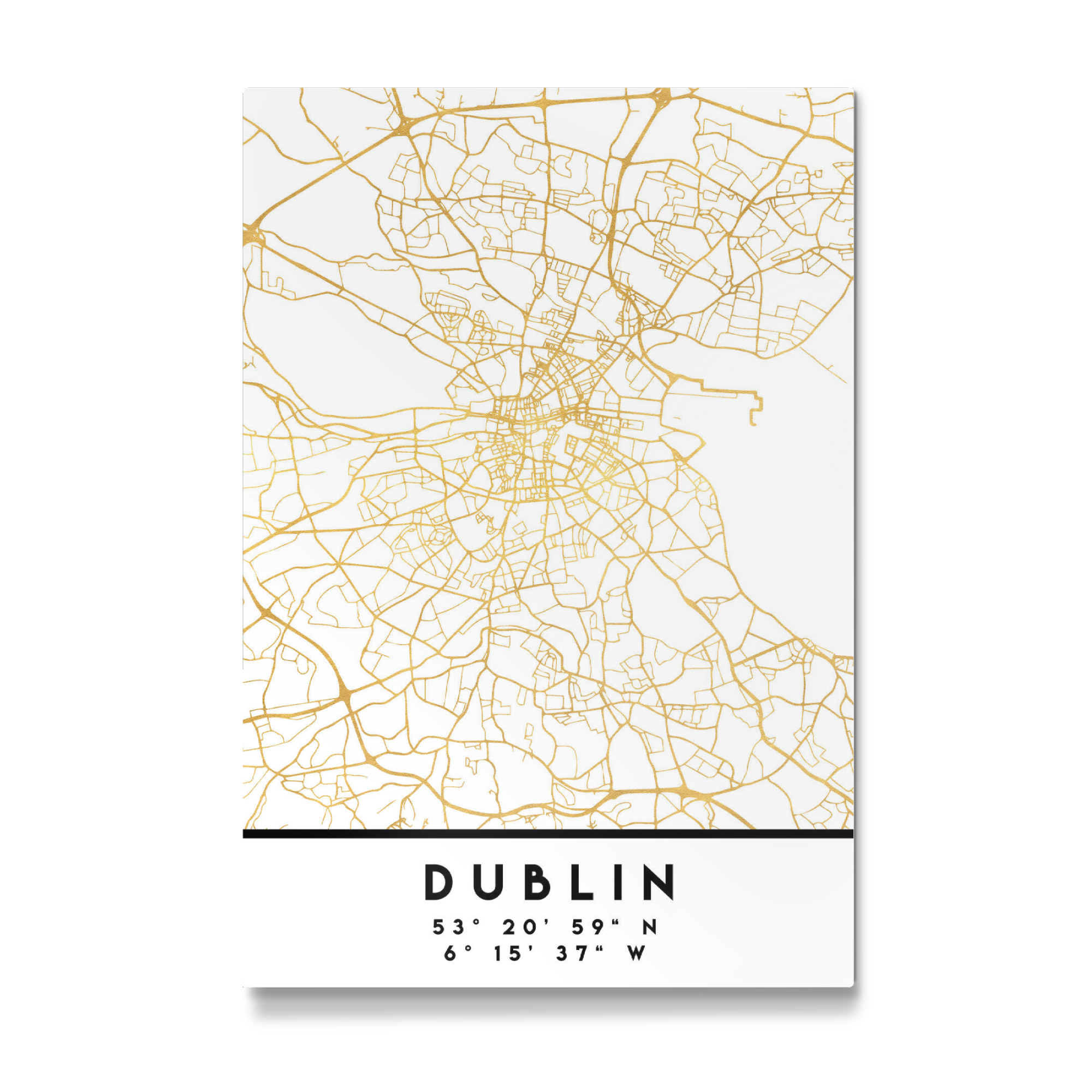 Galerie-Print "DUBLIN IRELAND STREET MAP ART" 30x20 cm artboxONE