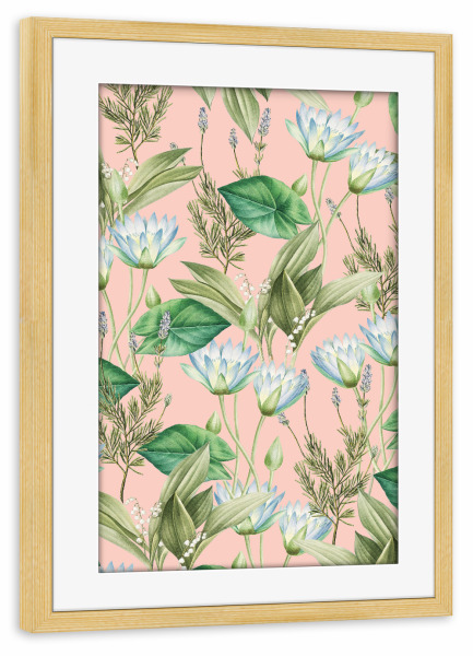 Poster mit Rahmen kiefer "Lilyka" artboxONE - Natur,Floral