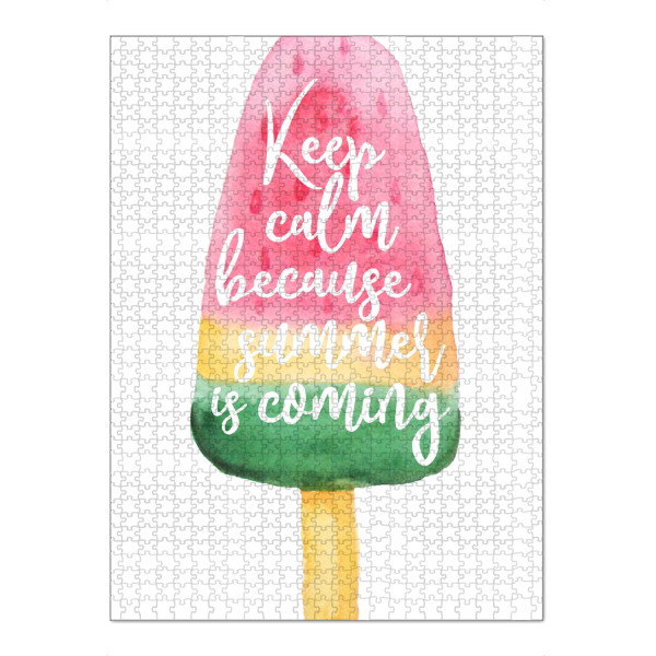 Puzzle Ravensburger "Summer is coming" artboxONE - Typografie,Essen & Trinken,Reise / Strand und Meer,Festivals,Lustig