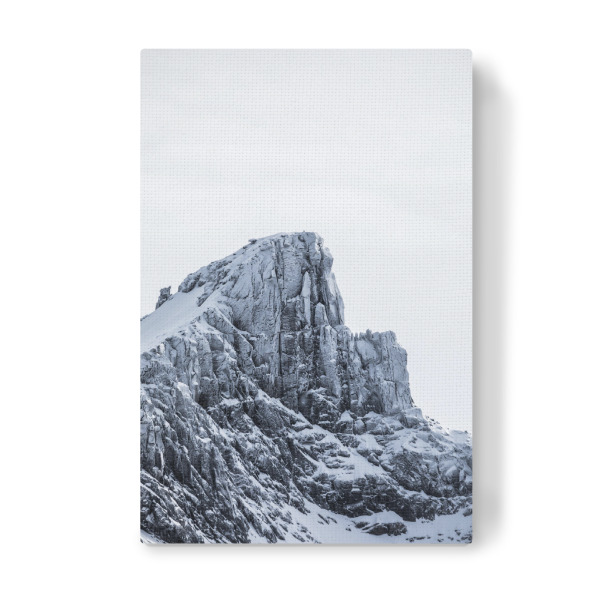 Leinwandbild "Schneegipfel" artboxONE - Natur - Berg,Mountain,Berggipfel,Gebirge,Berspitze,Norwegen,Skandinavien,Nordnorwegen,Felsen,Winter