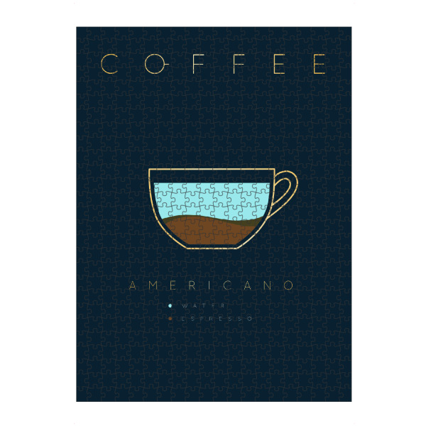 artboxONE Puzzle "Coffee americano" artboxONE - Essen & Trinken
