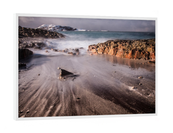 Poster mit weißem Rahmen "Nordic Coast" artboxONE - Natur