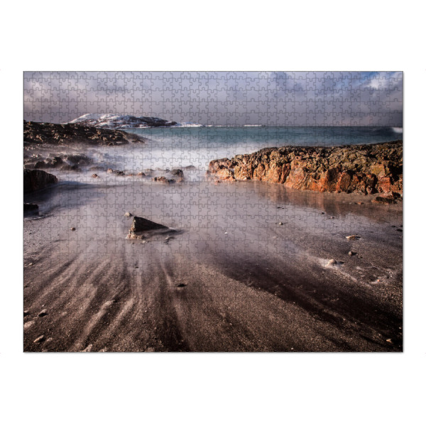 Puzzle Ravensburger "Nordic Coast" artboxONE - Natur - Norwegen,Nordnorwegen,Skandinavien,Landschaft,Arktisch,Arktis,Küste,Küstelandschaft,Strand