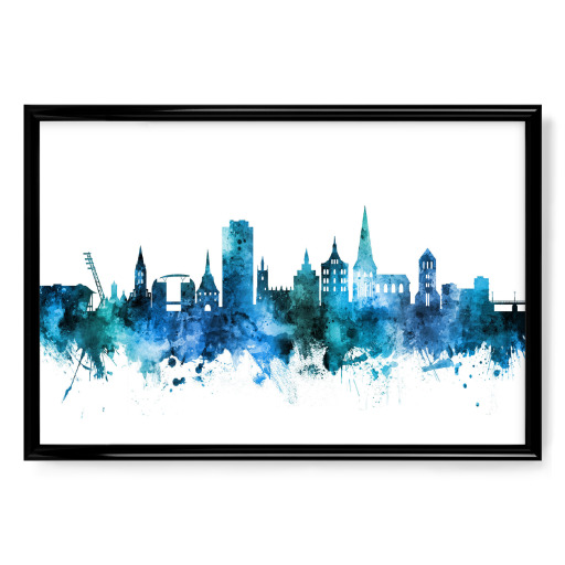 Rostock Germany Skyline Blue Rostock Germany Skyline Blue