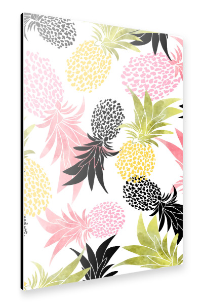 Alu-Dibond "Pineapples pattern" 30x20 cm artboxONE