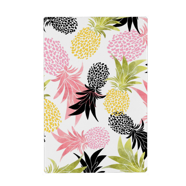 Metall Poster "Pineapples pattern" artboxONE - Essen & Trinken,Essen & Trinken / Obst & Gemüse