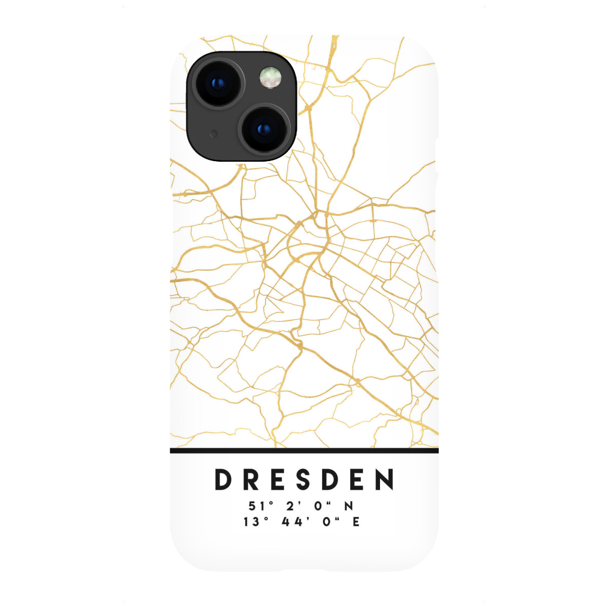 iPhone "DRESDEN GERMANY STREET MAP ART" Premium-Case Handyhülle artboxONE